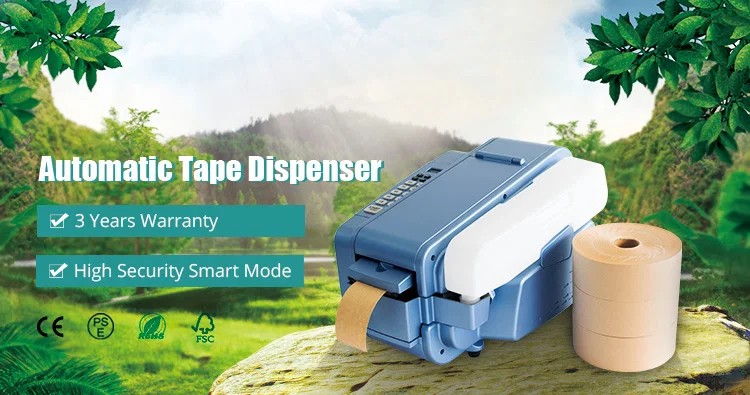 Vesiaktivoitu Gummed Tape Dispenser Machine, Gummed Paper Tape Machine, Gummed Tape Machine, Kraft Gummed Tape Machine 