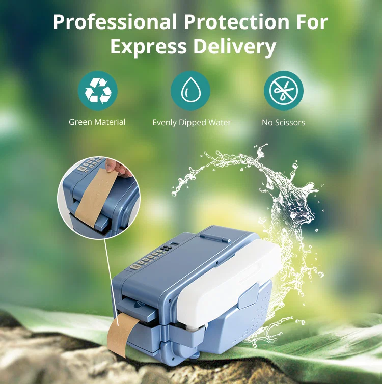 Vesiaktivoitu Gummed Tape Dispenser Machine, Gummed Paper Tape Machine, Gummed Tape Machine, Kraft Gummed Tape Machine 